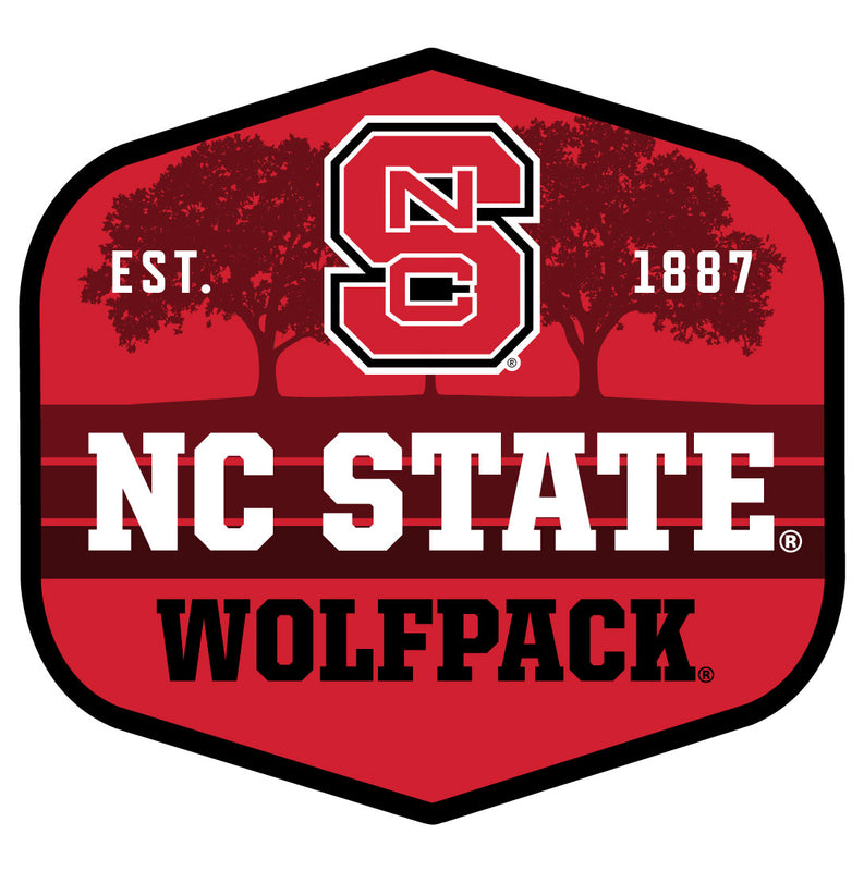 NC State Wolfpack Scenic Background Vinyl Sticker/Magnet - Officially Licensed 