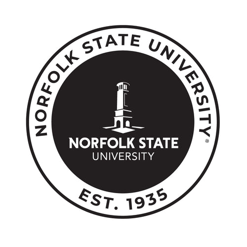 Norfolk State University Officially Licensed Black Vinyl Decal Sticker Holographic Backing