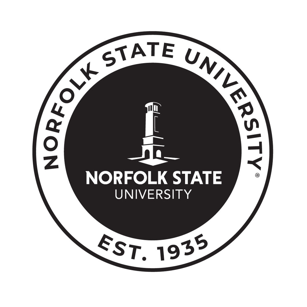 Norfolk State University Officially Licensed Black Vinyl Decal Sticker Holographic Backing