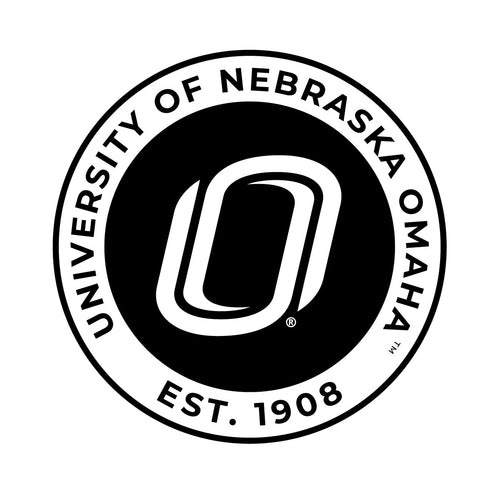 Nebraska at Omaha Officially Licensed Black Vinyl Decal Sticker Holographic Backing