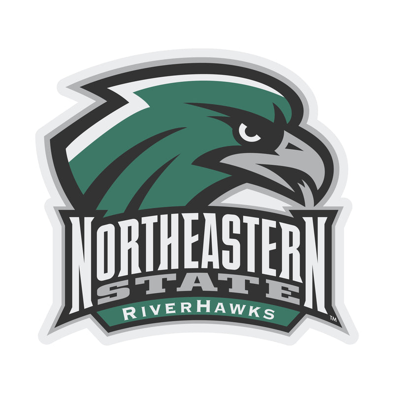 Northeastern State University Riverhawks Choose Style and Size NCAA Vinyl Decal Sticker for Fans, Students, and Alumni