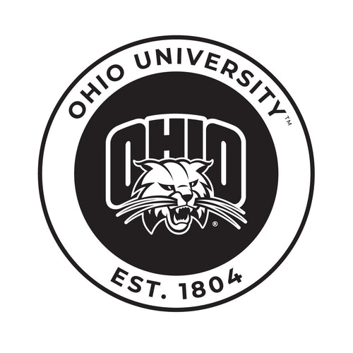 Ohio University Officially Licensed Black Vinyl Decal Sticker Holographic Backing