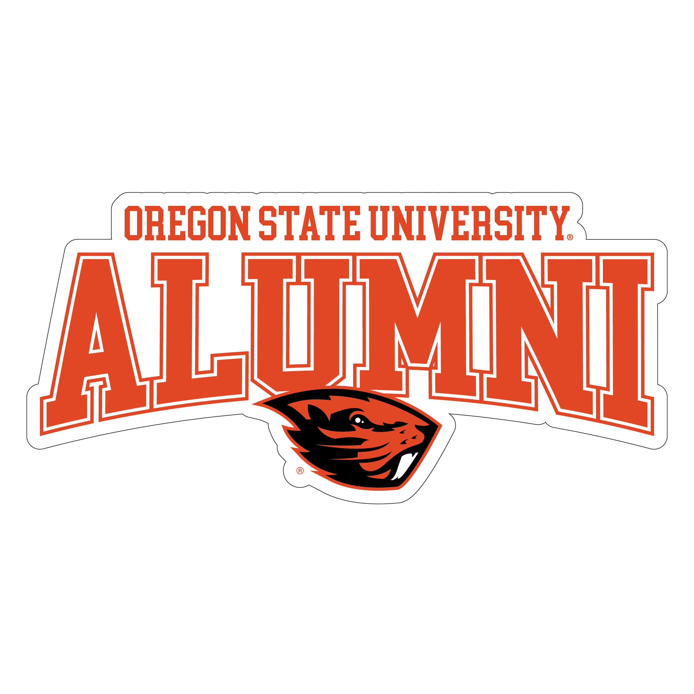 Oregon State Beavers Laser Cut Alumni Vinyl Sticker/Magnet - Officially ...