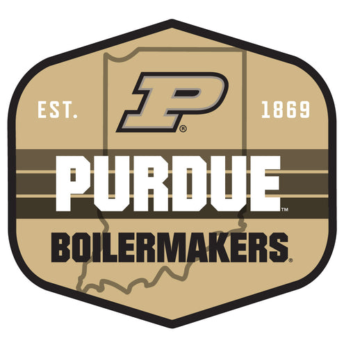 Purdue Boilermakers Scenic Background Vinyl Sticker/Magnet - Officially Licensed 