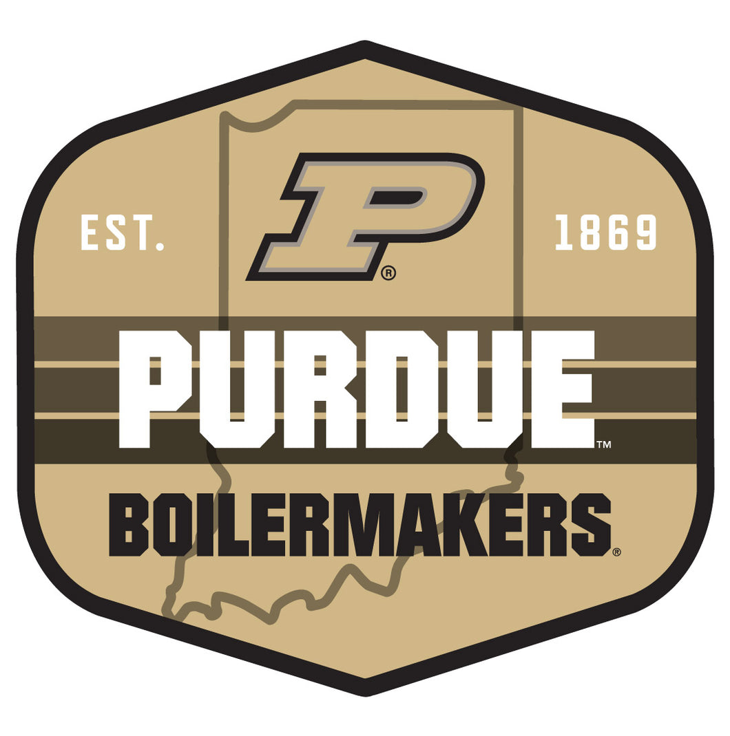 Purdue Boilermakers Scenic Background Vinyl Sticker/Magnet - Officially Licensed 