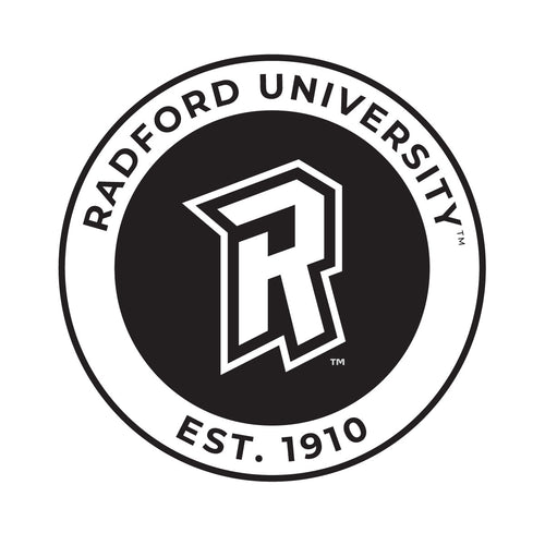 Radford University Highlanders Officially Licensed Black Vinyl Decal Sticker Clear Backing