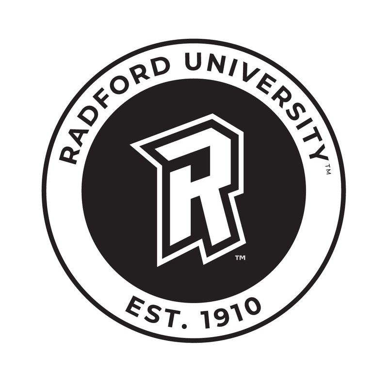 Radford University Highlanders Officially Licensed Black Vinyl Decal Sticker Clear Backing