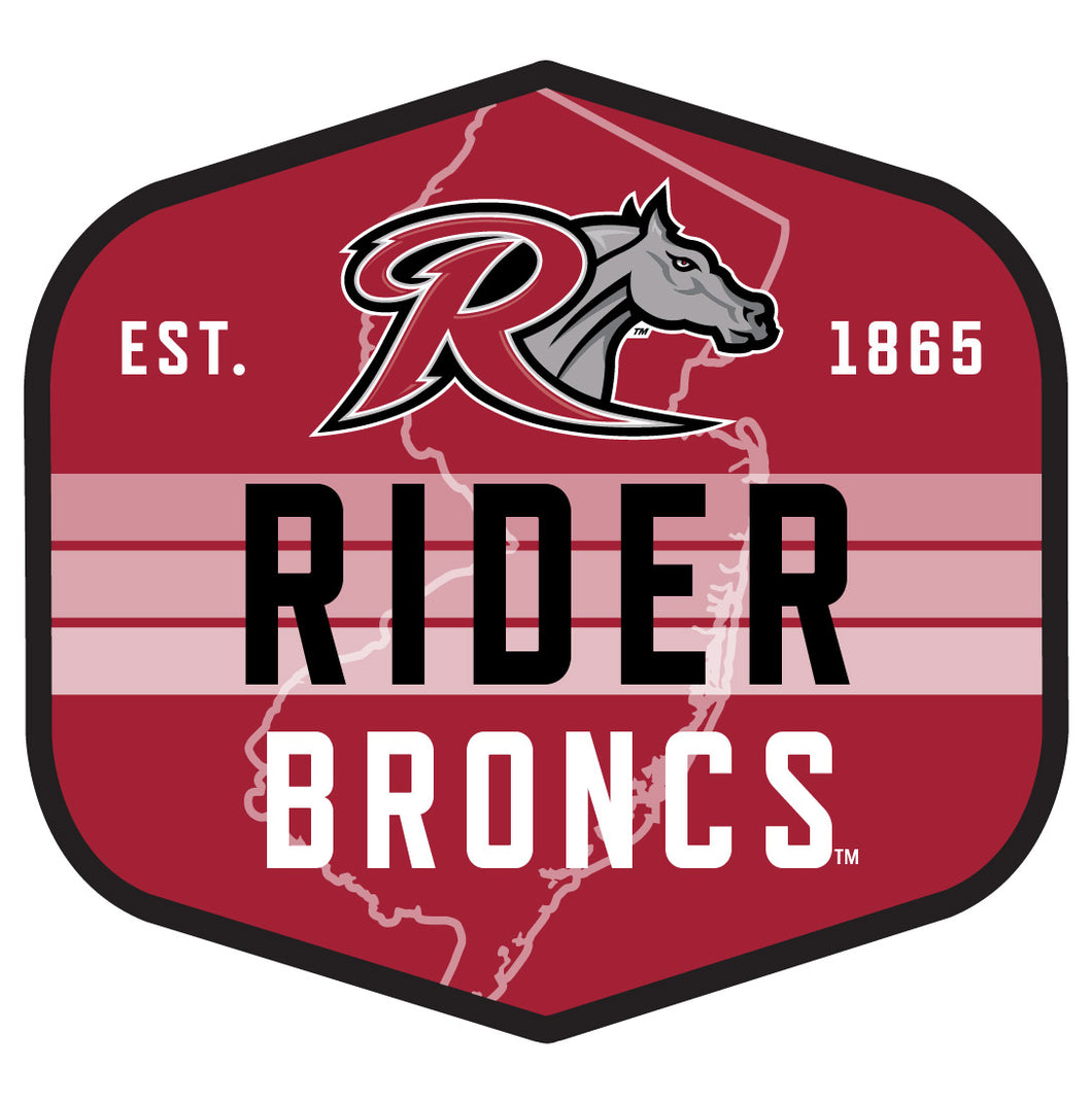 Rider University Broncs Scenic Background Vinyl Sticker/Magnet - Officially Licensed 