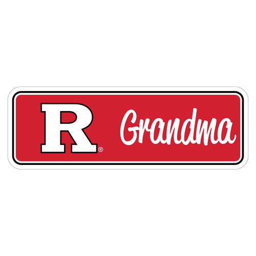 Rutgers Scarlet Knights Proud Die Cut Decal Officially Licensed Collegiate Product 6-Inches Wide