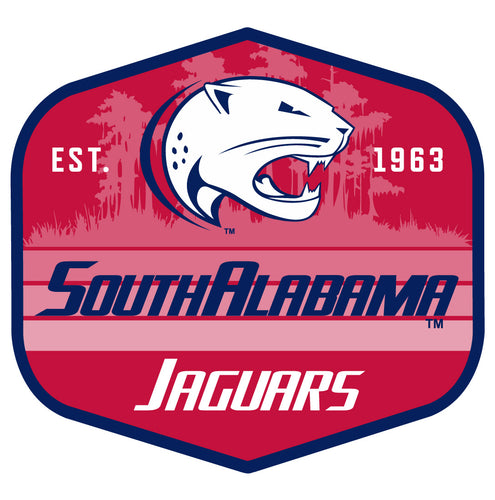 University of South Alabama Scenic Background Vinyl Sticker/Magnet - Officially Licensed 