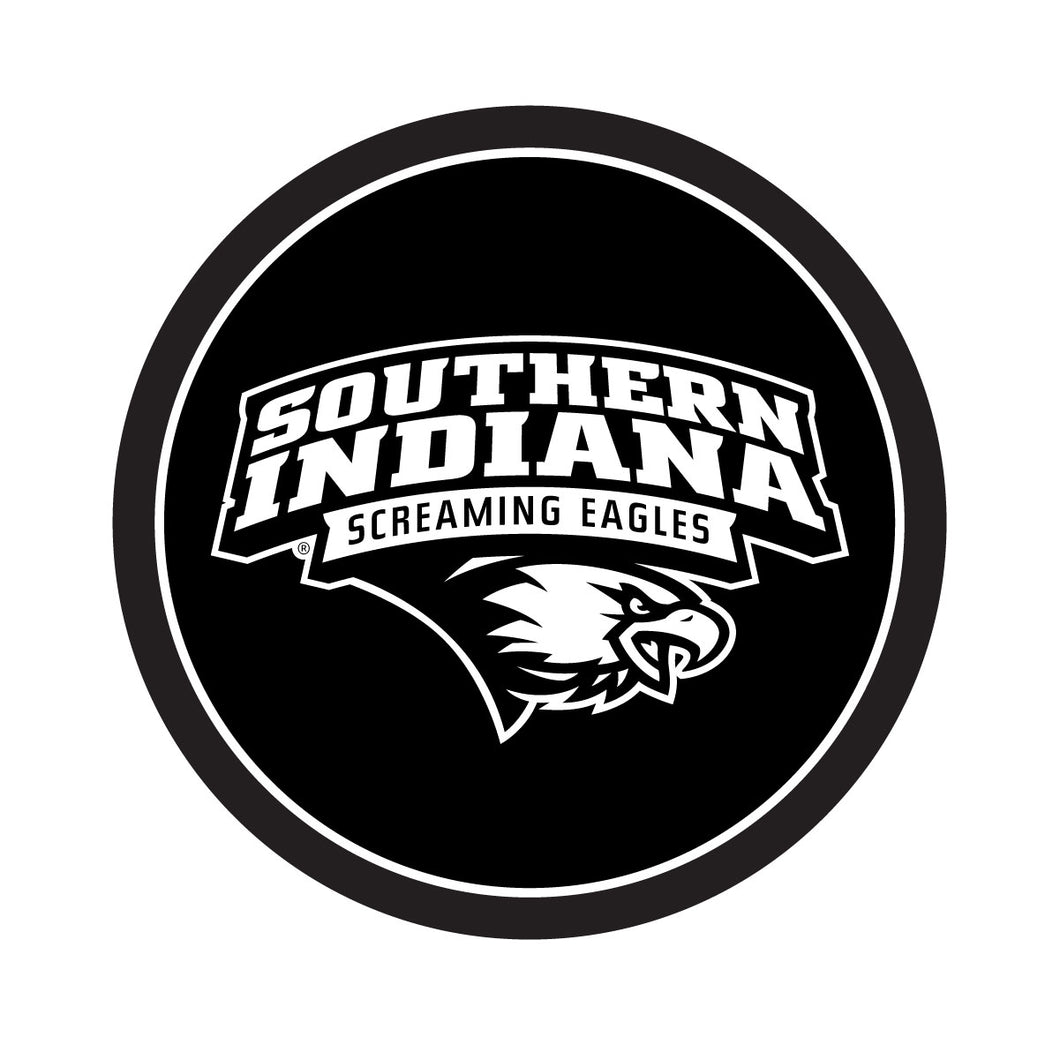 University of Southern Indiana Officially Licensed Black Vinyl Decal Sticker Holographic Backing