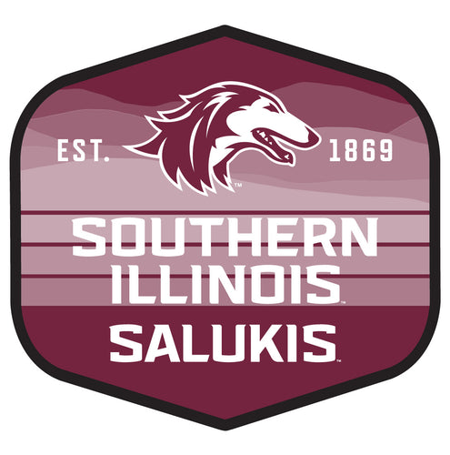 Southern Illinois Salukis Scenic Background Vinyl Sticker/Magnet - Officially Licensed 