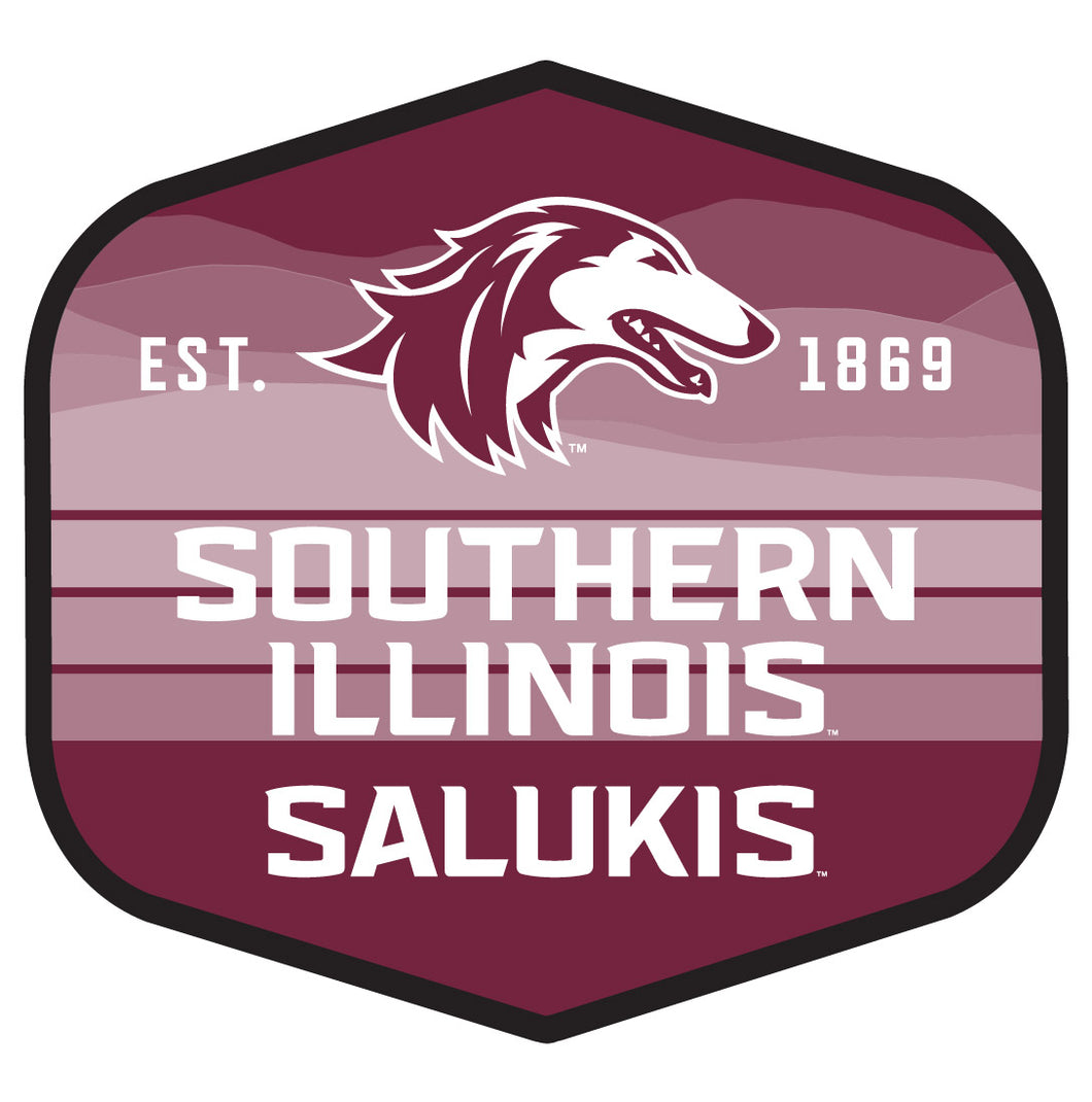 Southern Illinois Salukis Scenic Background Vinyl Sticker/Magnet - Officially Licensed 