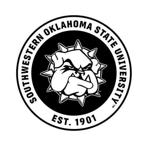 Southwestern Oklahoma State University Officially Licensed Black Vinyl Decal Sticker White Backing
