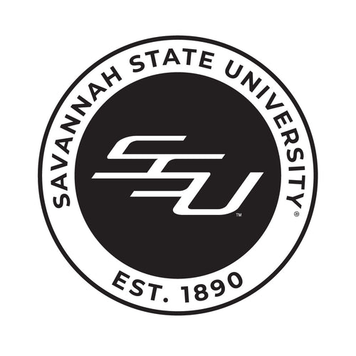 Savannah State University Officially Licensed Black Vinyl Decal Sticker White Backing