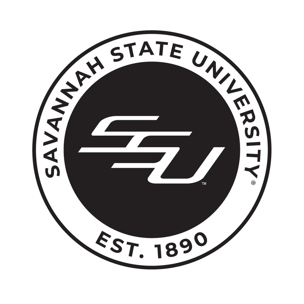 Savannah State University Officially Licensed Black Vinyl Decal Sticker White Backing