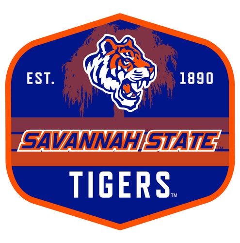 Savannah State University Scenic Background Vinyl Sticker/Magnet - Officially Licensed 