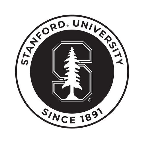 Stanford University Officially Licensed Black Vinyl Decal Sticker Clear Backing