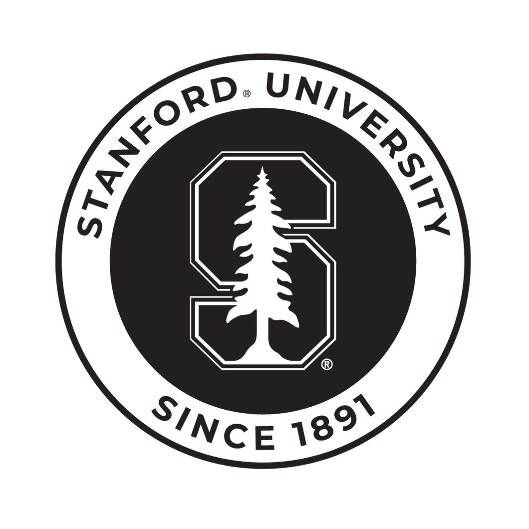 Stanford University Officially Licensed Black Vinyl Decal Sticker Clear Backing