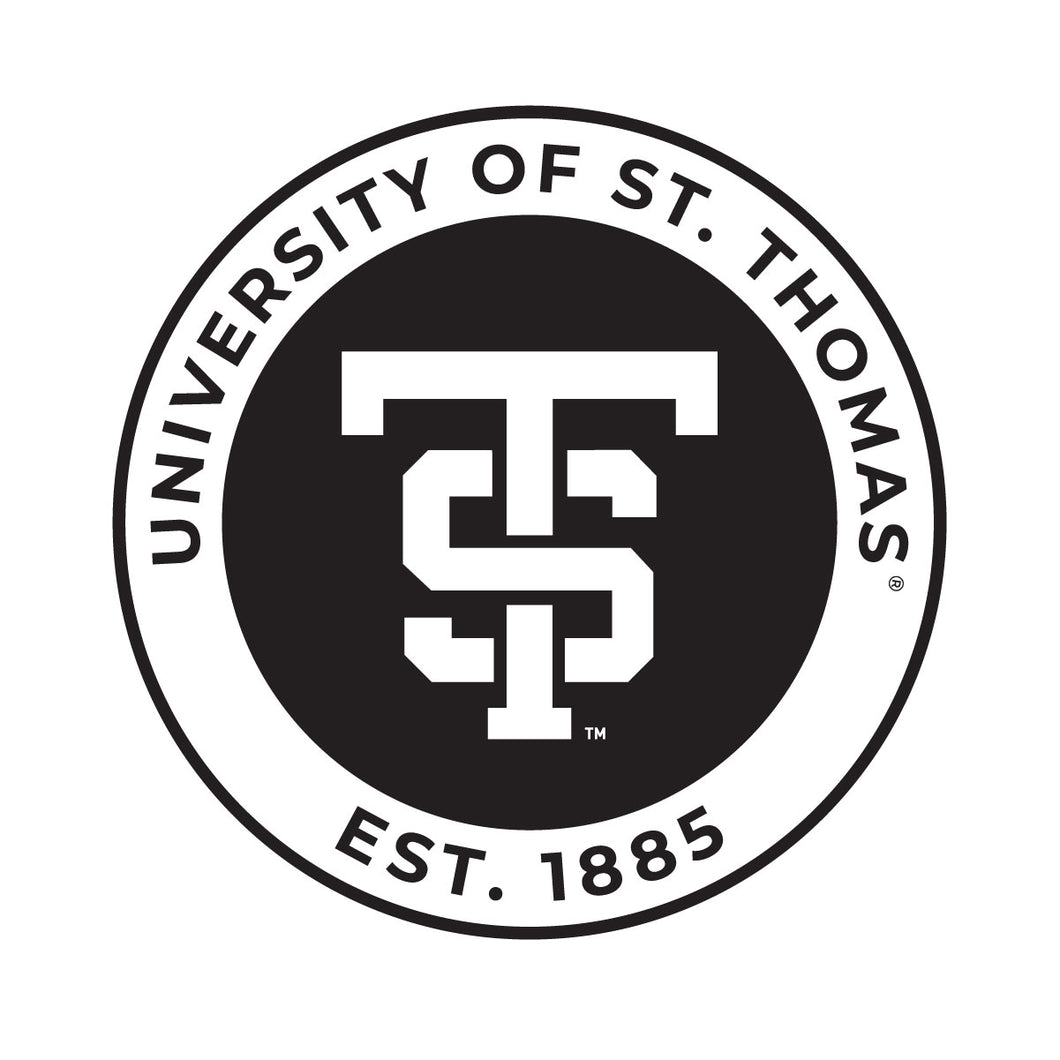 University of St. Thomas Officially Licensed Black Vinyl Decal Sticker Holographic Backing