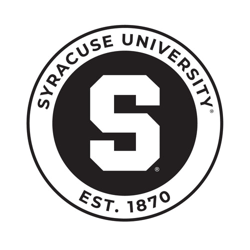 Syracuse Orange Officially Licensed Black Vinyl Decal Sticker Holographic Backing