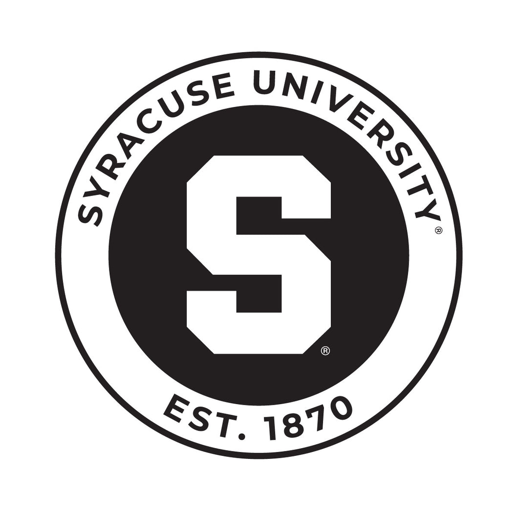 Syracuse Orange Officially Licensed Black Vinyl Decal Sticker Holographic Backing