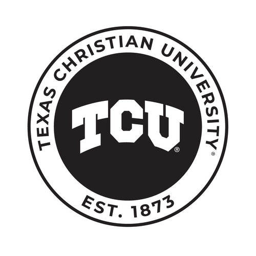 Texas Christian University Officially Licensed Black Vinyl Decal Sticker Holographic Backing