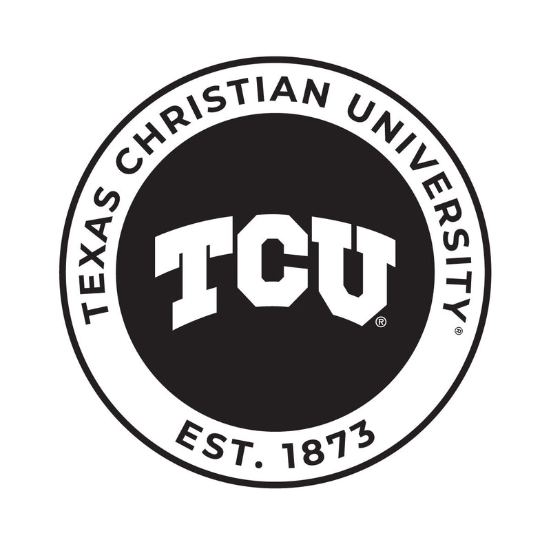 Texas Christian University Officially Licensed Black Vinyl Decal Sticker Holographic Backing