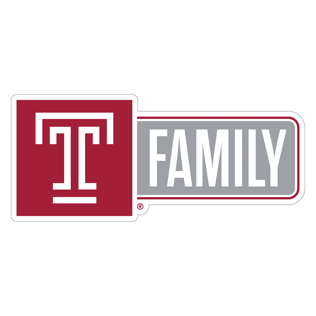 Temple University Proud Die Cut Decal Officially Licensed Collegiate Product