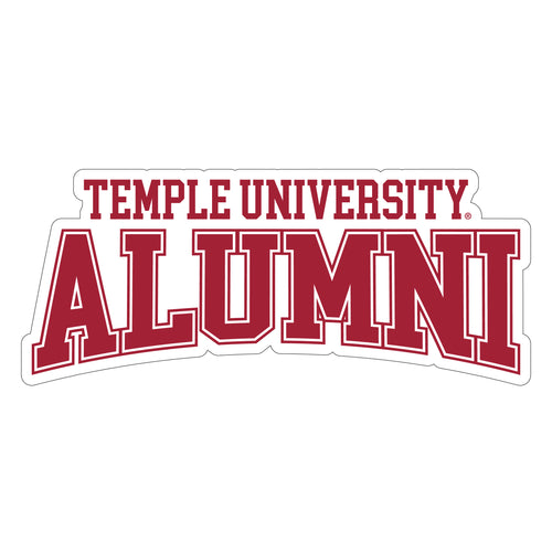 Temple University Laser Cut Alumni Vinyl Sticker/Magnet - Officially Licensed 6-Inch