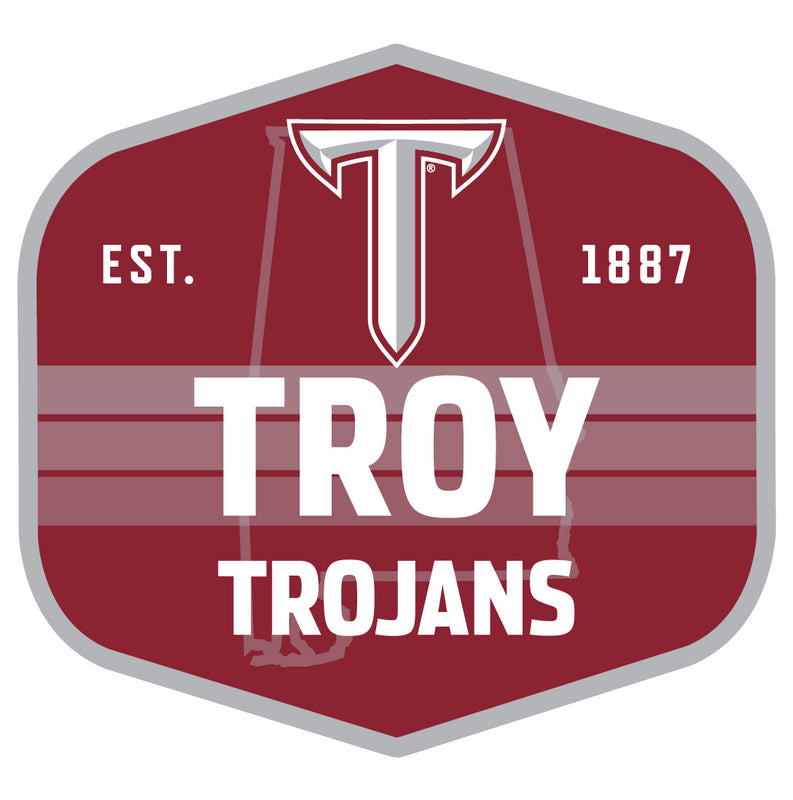 Troy University Scenic Background Vinyl Sticker/Magnet - Officially Licensed 