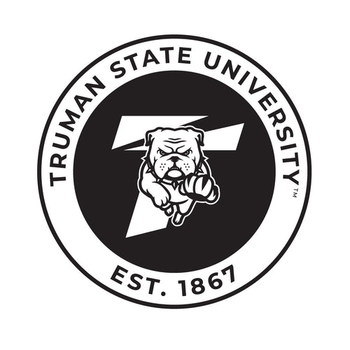 Truman State University Officially Licensed Black Vinyl Decal Sticker White Backing