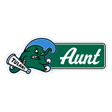 Load image into Gallery viewer, Tulane University Green Wave Proud Die Cut Decal Officially Licensed Collegiate Product
