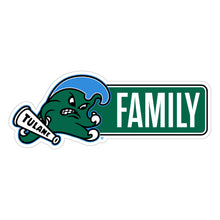 Load image into Gallery viewer, Tulane University Green Wave Proud Die Cut Decal Officially Licensed Collegiate Product
