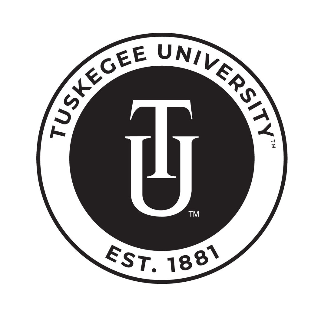 Tuskegee University Officially Licensed Black Vinyl Decal Sticker Clear Backing