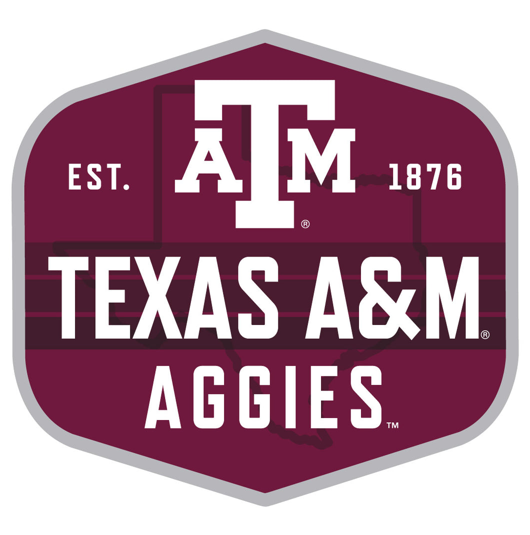 Texas A&M Aggies Scenic Background Vinyl Sticker/Magnet - Officially Licensed 