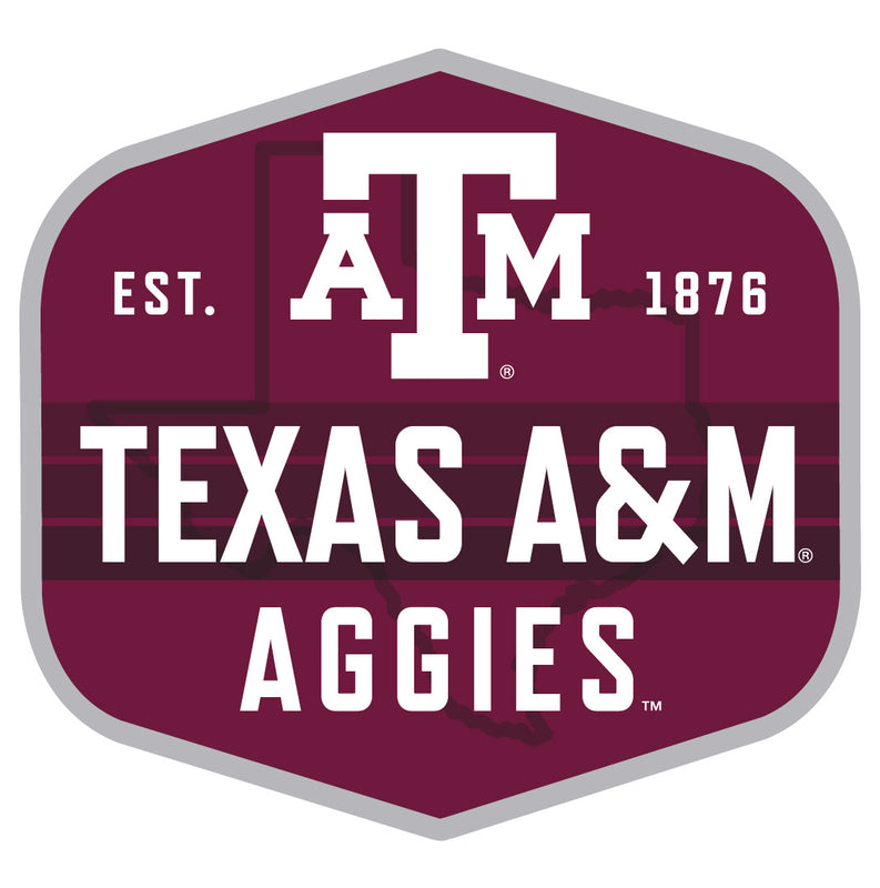 Texas A&M Aggies Scenic Background Vinyl Sticker/Magnet - Officially Licensed 