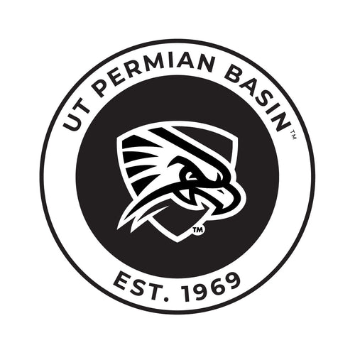 University of Texas of the Permian Basin Officially Licensed Black Vinyl Decal Sticker Clear Backing