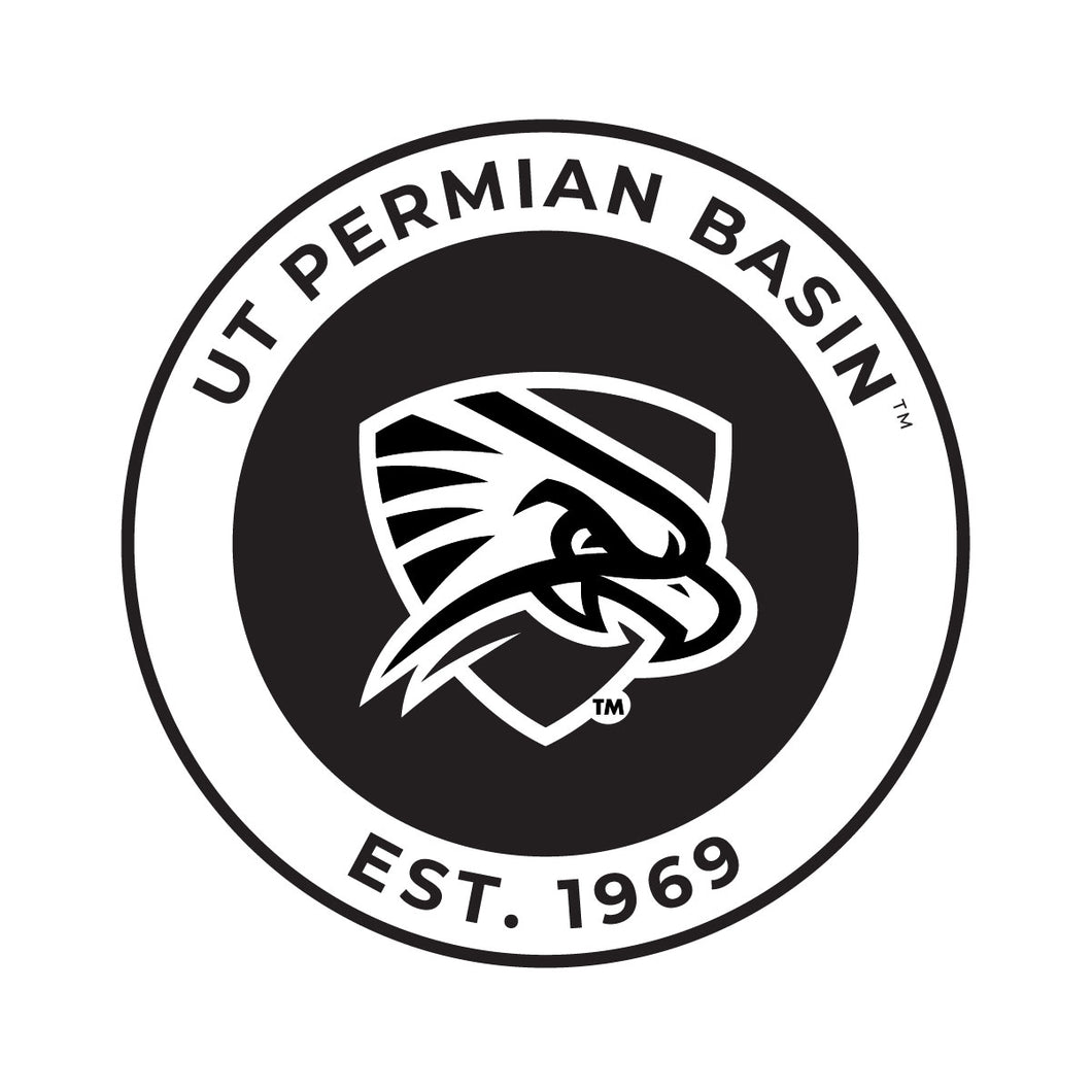 University of Texas of the Permian Basin Officially Licensed Black Vinyl Decal Sticker Clear Backing