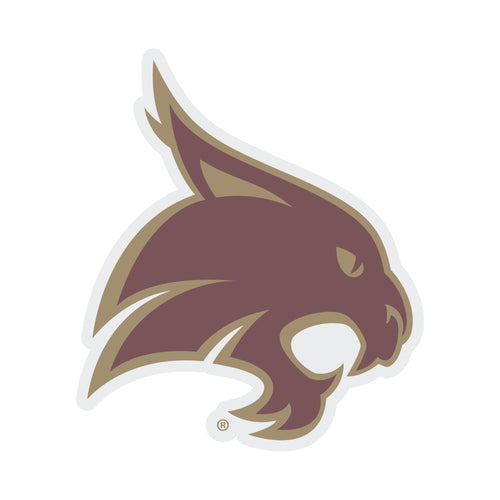 Texas State Bobcats Choose Style and Size NCAA Vinyl Decal Sticker for Fans, Students, and Alumni
