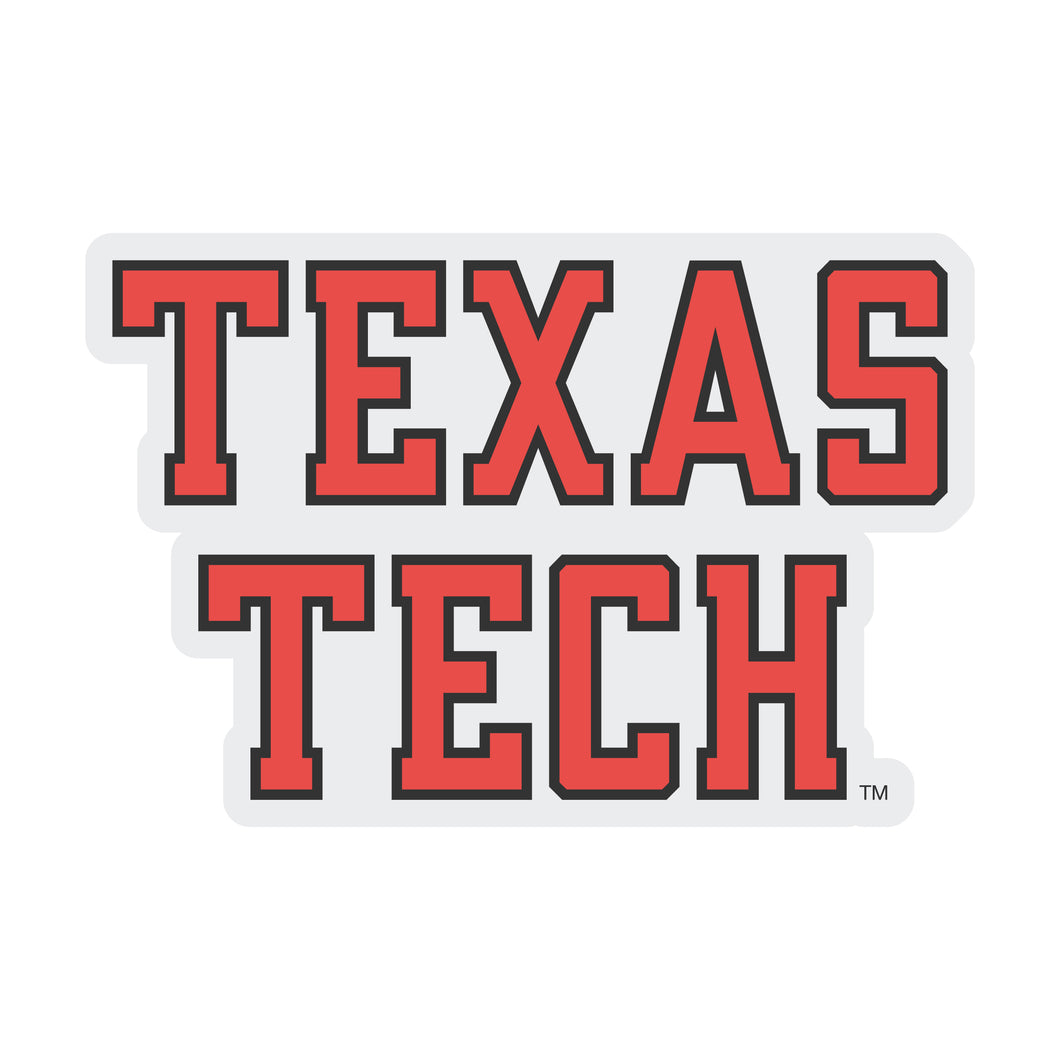 Texas Tech Red Raiders Choose Style and Size NCAA Vinyl Decal Sticker for Fans, Students, and Alumni