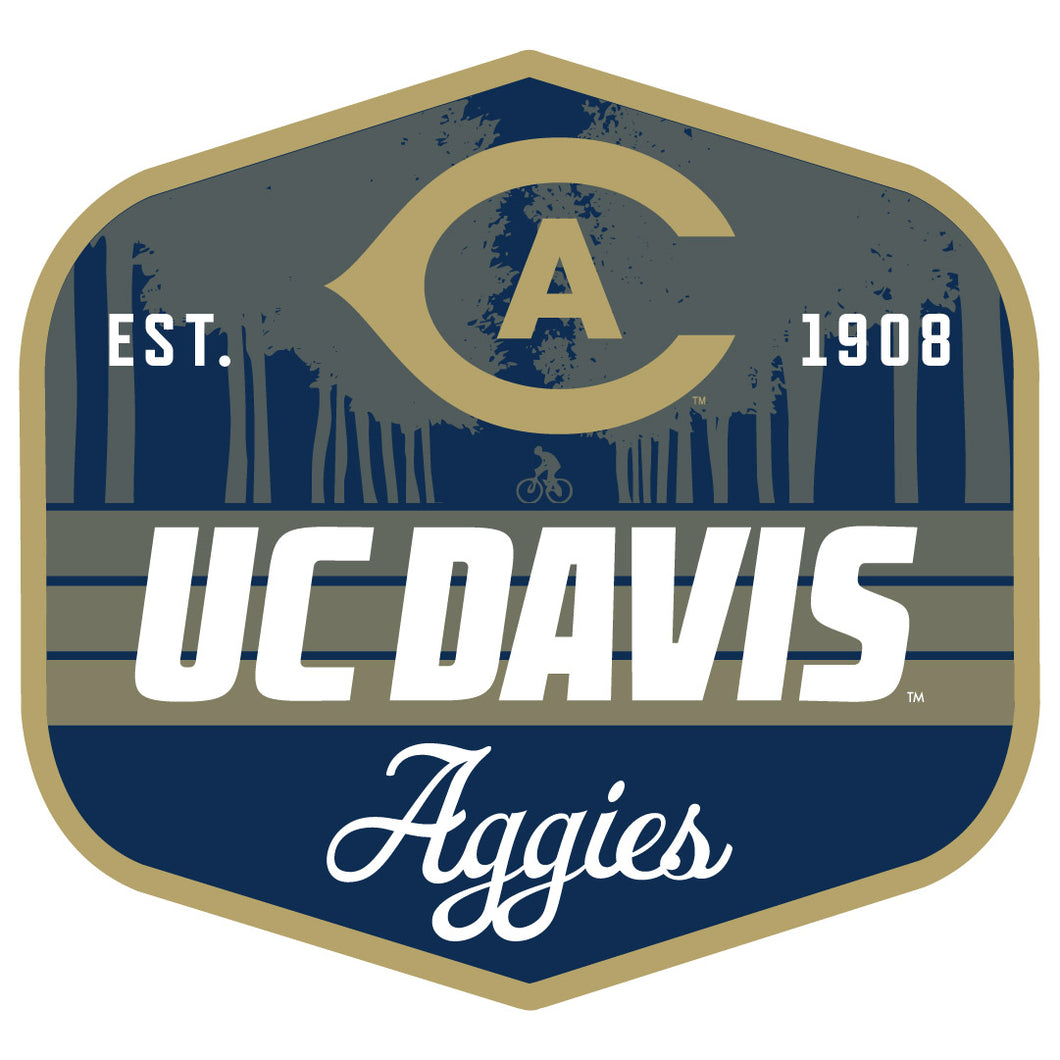 UC Davis Aggies Scenic Background Vinyl Sticker/Magnet - Officially Licensed 