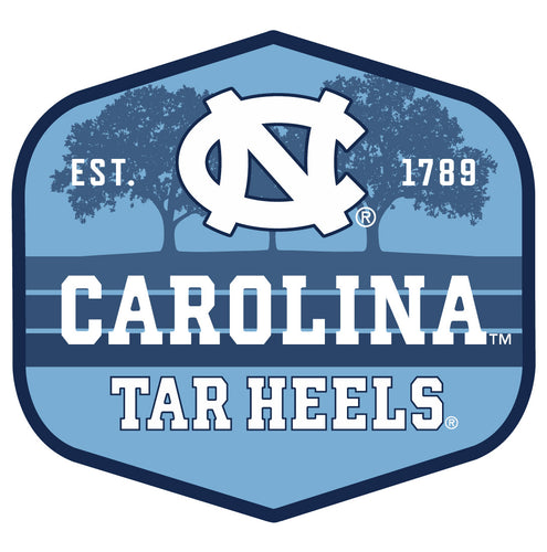 UNC Tar Heels Scenic Background Vinyl Sticker/Magnet - Officially Licensed 