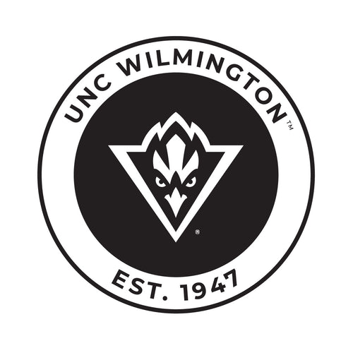 North Carolina Wilmington Seahawks Officially Licensed Black Vinyl Decal Sticker Holographic Backing