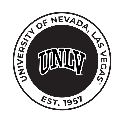 UNLV Rebels Officially Licensed Black Vinyl Decal Sticker Holographic Backing