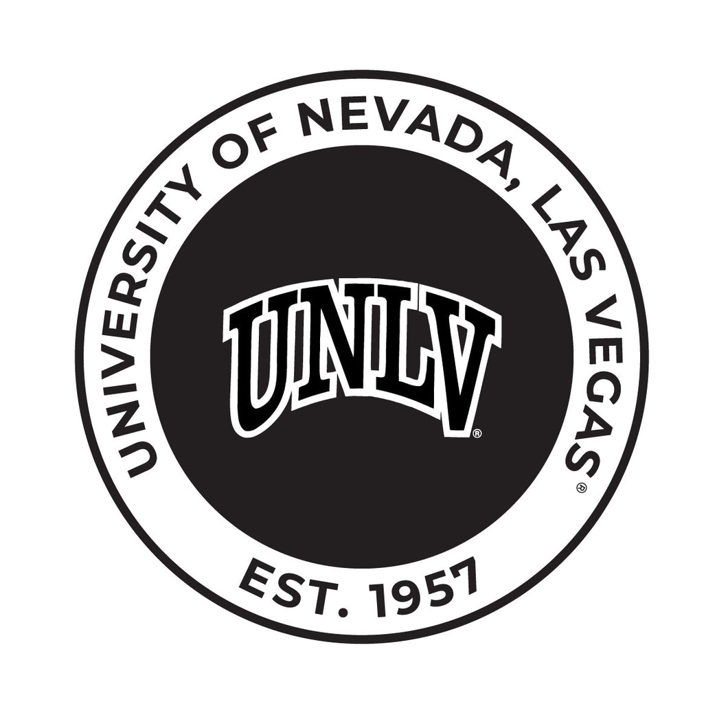 UNLV Rebels Officially Licensed Black Vinyl Decal Sticker Holographic Backing