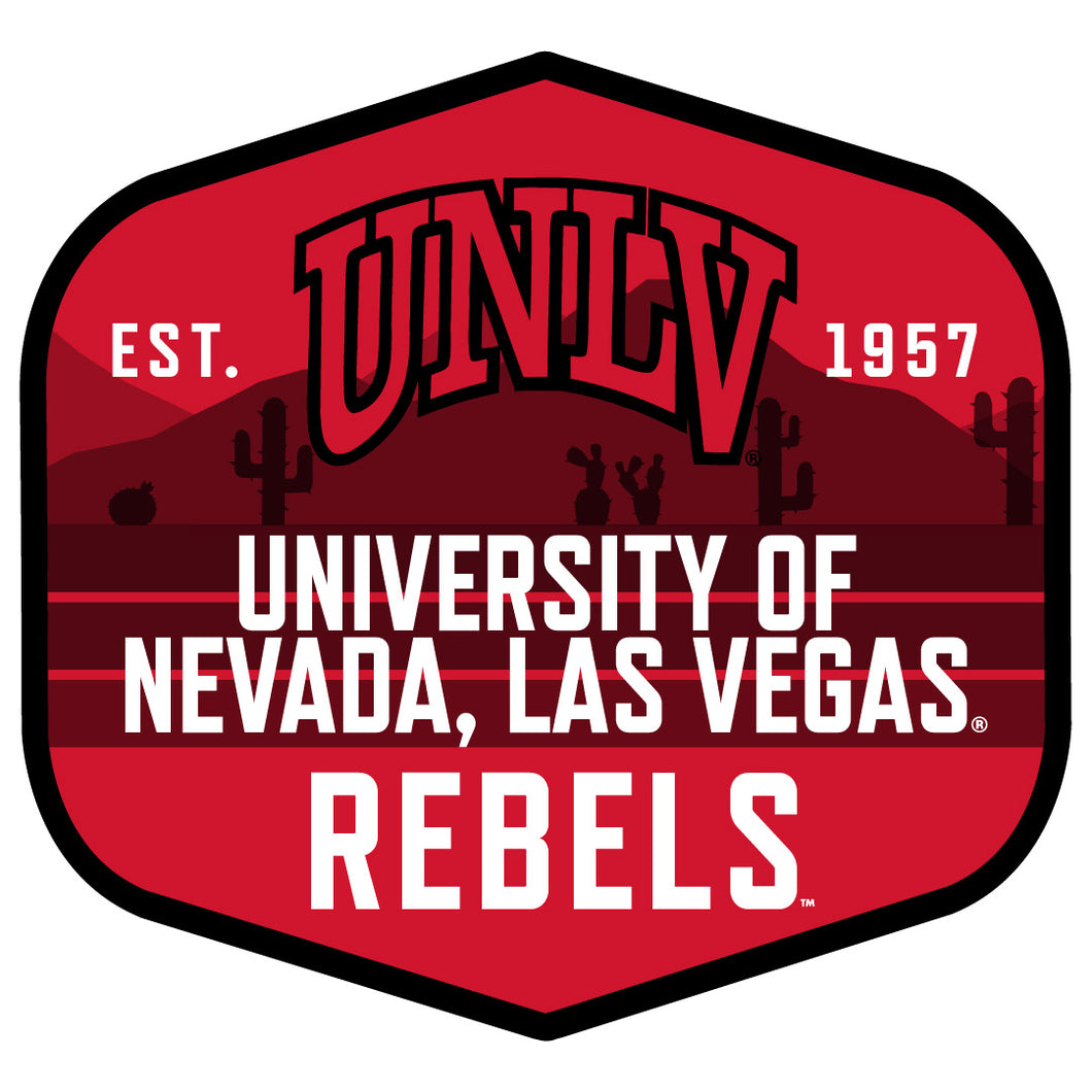 UNLV Rebels Scenic Background Vinyl Sticker/Magnet - Officially Licensed 