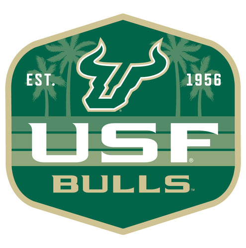 South Florida Bulls Scenic Background Vinyl Sticker/Magnet - Officially Licensed 