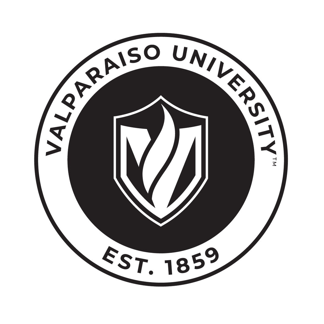 Valparaiso University Officially Licensed Black Vinyl Decal Sticker Clear Backing