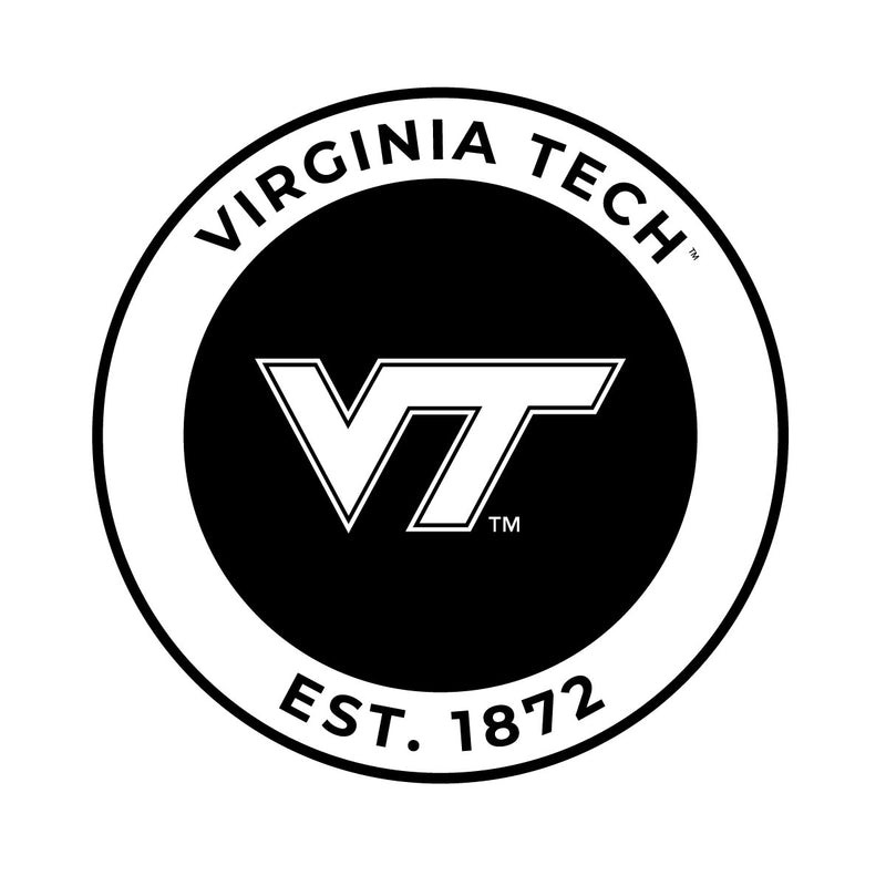 Virginia Tech Hokies Officially Licensed Black Vinyl Decal Sticker Holographic Backing